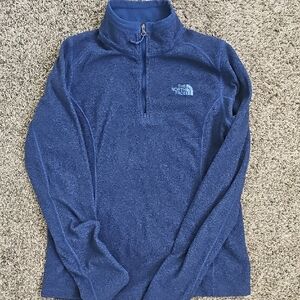 The North Face Deep Blue Fleece Pullover Quarter Zip
